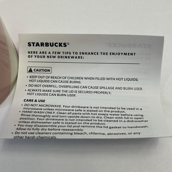 Starbucks Holiday 2022 Ceramic Double Walled Candy Cane Striped Tumbler - Picture 9 of 10